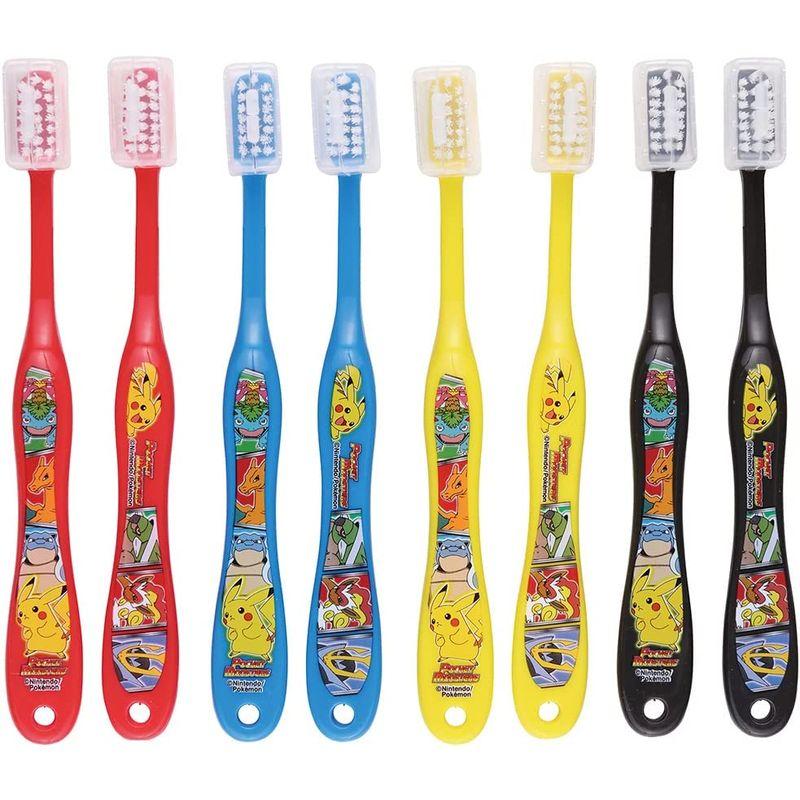 ☆大感謝セール】 スケーター 歯ブラシ 小学生用 ポケットモンスター 8本入15.5cm やわらかめ 6-12才 TB6SE-A 洗面所用品 スケーター キャップ付 歯ブラシ 6-12才 8本入✖️2 ポケモン