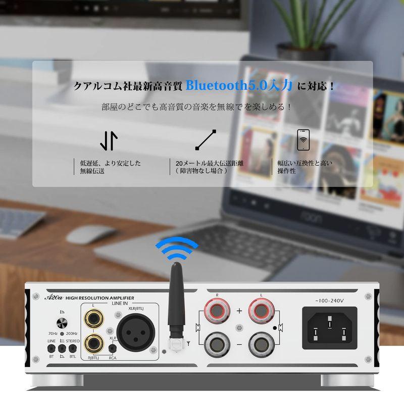 Sabaj A20a アンプ Bluetooth 5.0 パワーアンプ ステレオ/モノラル フルレンジ/ローパス HI-FI クラスD 1c Bluetooth A20a アンプ パワーアンプ ステレオ/モノラル フルレンジ/ローパス HI FI クラスD 1c