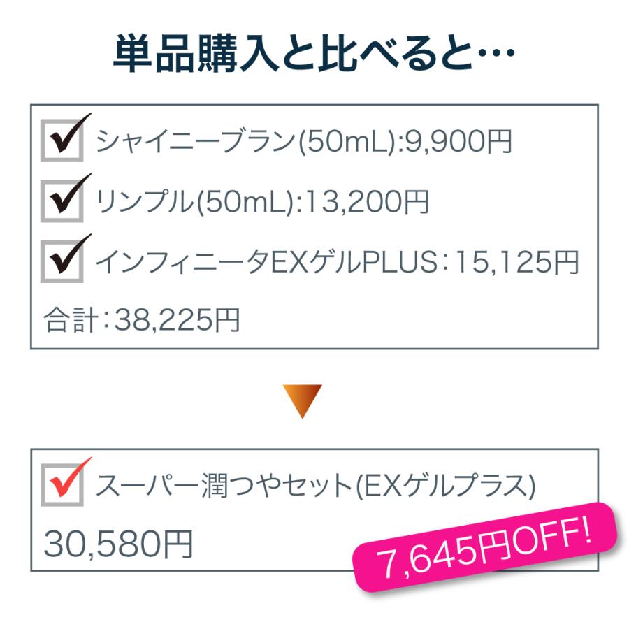【7,645円OFF】【12/31まで】 エポラーシェ スーパー潤つやセット（インフィニータEXゲル）シャイニーブラン リンプル |  | 02