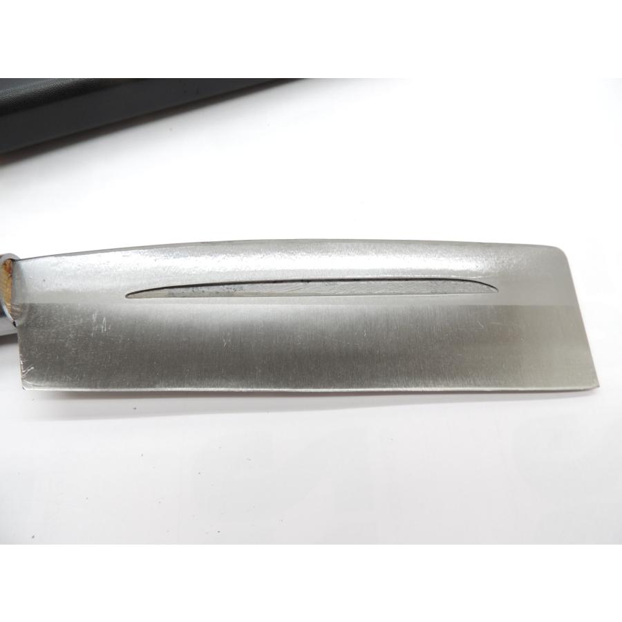 日本製 鍛冶助 左用 鞘サヤ付ナタ 180ミリ 赤茶柄 全鋼手打ち 片刃 鉈