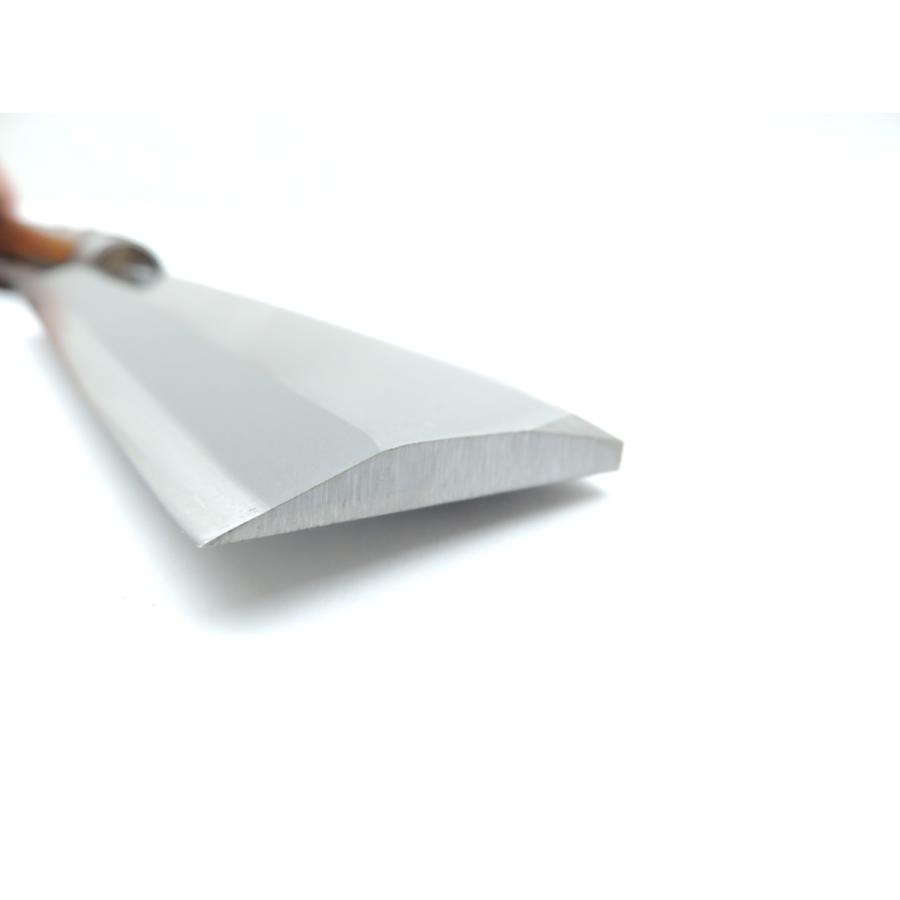 日本製 鍛冶助 鞘サヤ付ナタ 赤茶柄 165ミリ 鉈 なた 手打ち鋼付 片刃