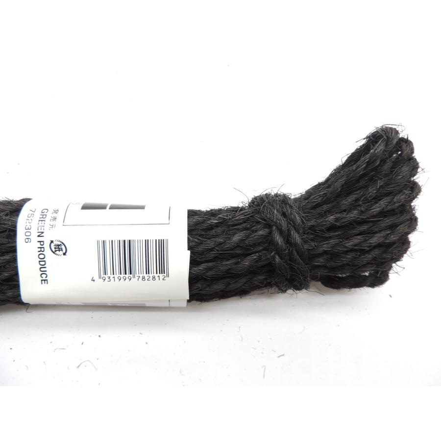 日本製棕櫚 シュロ縄 垣根縄 黒 4mm20m 1本 園芸盆栽用 JAN