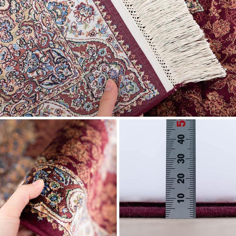 サヤンサヤン 144万ノット ペルシャ柄 玄関マット ベル 50×80