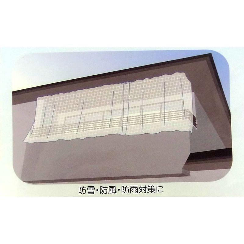 菱興プラスチック 糸入り透明シート (ハトメ穴有り・ひも付) 約2.7m×3.6m 糸入り透明シート ハトメ穴有り ひも付 約2 7m×3 6m