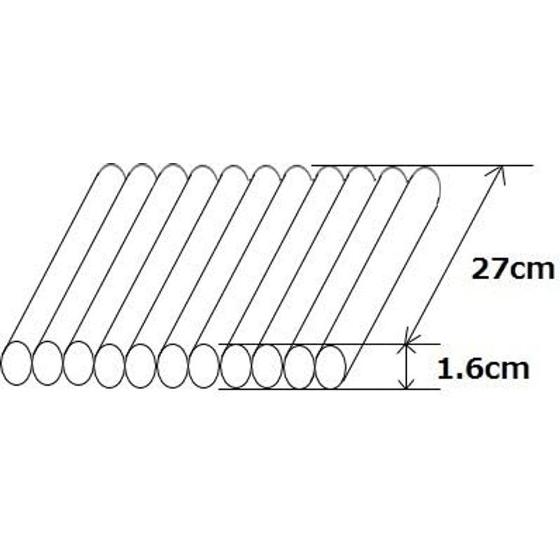 エアマッスル　幅W27cm×太さΦ1.6cm(R-3-16)　エアー緩衝材　エアクッション材　エアーバック　エアパッキン　空気緩衝材　衝撃吸