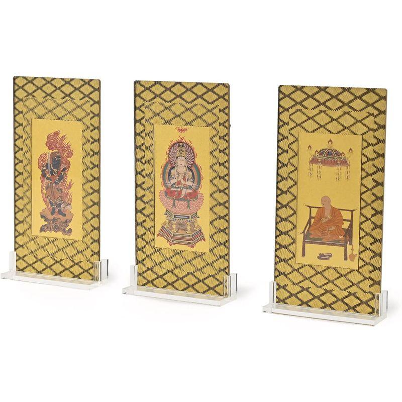 shingon.shop 真言宗 スタンド 掛軸 掛け軸 3尊セット 大日如来 不動明王 弘法大師 3Dタイプ