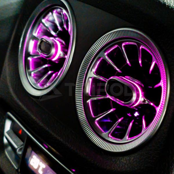 W465 リア アンビエントライトエアーアウトレット メルセデス・ベンツ Gクラス（W465）専用 リアエアコン吹出口が純正アンビエント連動で光ります | Mercedes-Benz