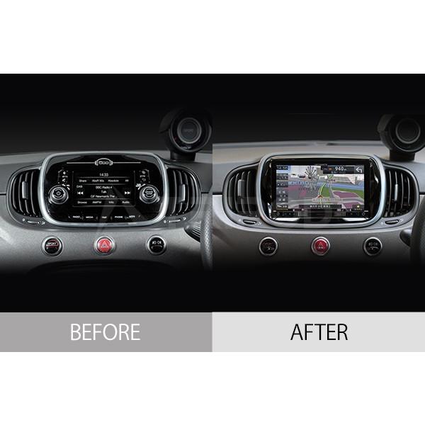 フィアット500 FIAT500 ユーコネクト7インチ