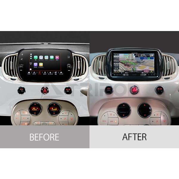 F500-05MBK2-CAN フィアット500 / アバルト595/695 ７インチナビ取付キット（純正7inch Uconnect・USB×2個専用） | FIAT