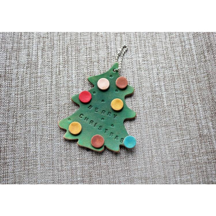 ODEKAKEチャーム　木のかたち　（名入れ）レザー |  | 01