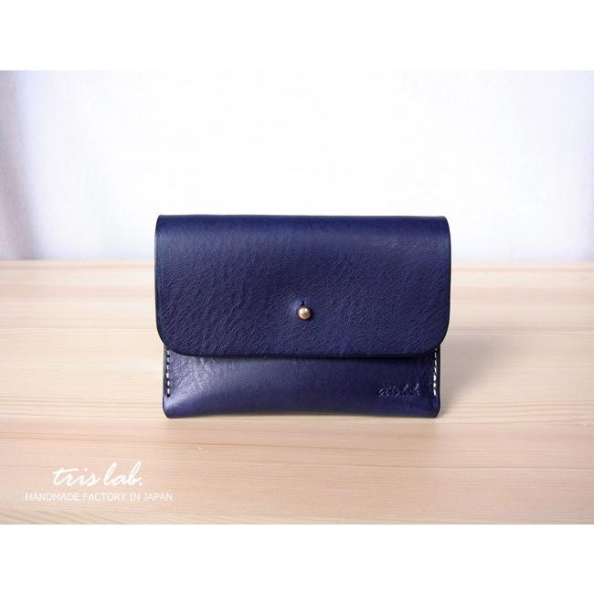 名刺入れ カードケース　イタリアレザー　（ネイビーブルー） | 