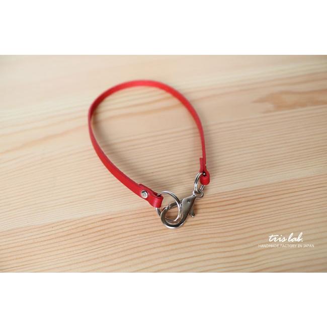 ストラップ　イタリアヌメ革のレザーストラップ（レッド）　ストラップ単品 |  | 01