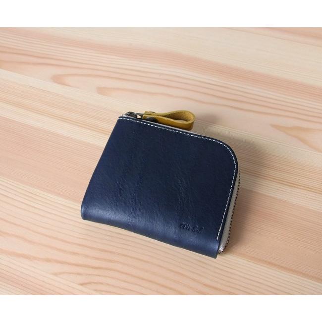 ちいさなお財布　新色　【ネイビーブルー】　イタリアレザー | 
