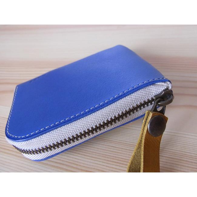 ちいさなお財布　限定革　【マリンブルー】　イタリアレザー |  | 01