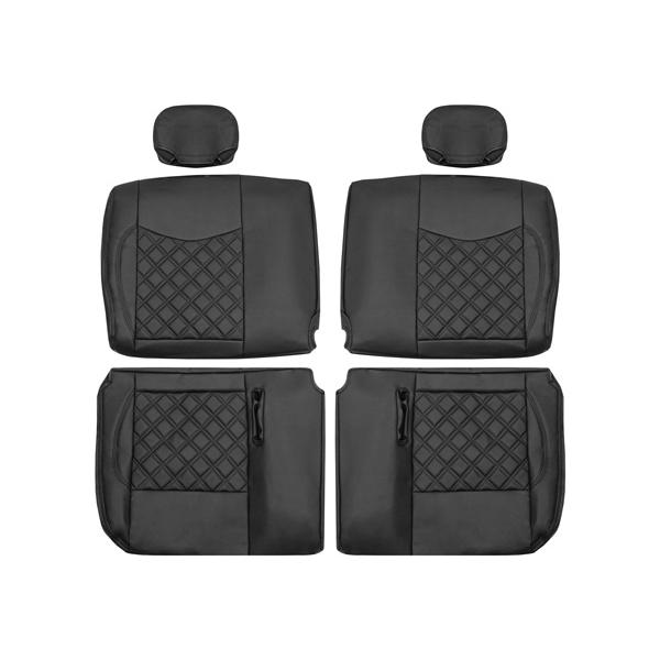 日産（NISSAN） NV350 シートカバー 後期型 キャラバン ダイヤカット 