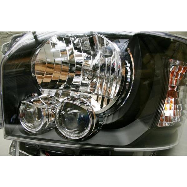 ハイエース 200系 4型 5型 6型 LED ブラックインナー ヘッドライト HI