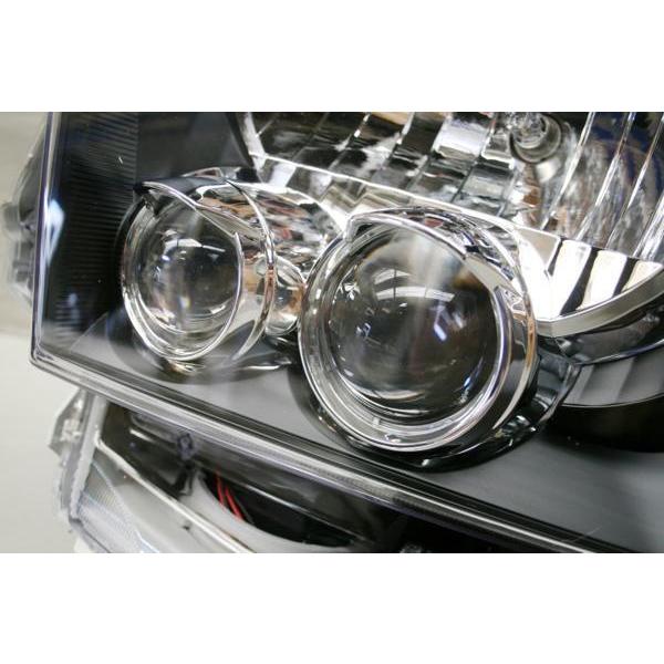 ハイエース 200系 4型 5型 6型 LED ブラックインナー ヘッドライト HI