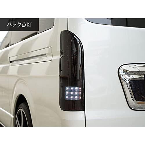 ハイエース テールランプ 200系 オールレッド スモークレンズ LED