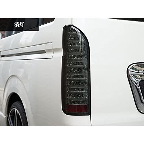 ハイエース テールランプ 200系 ファイバー クローム スモーク  LEDテールランプ レジアスエース fiber01_1