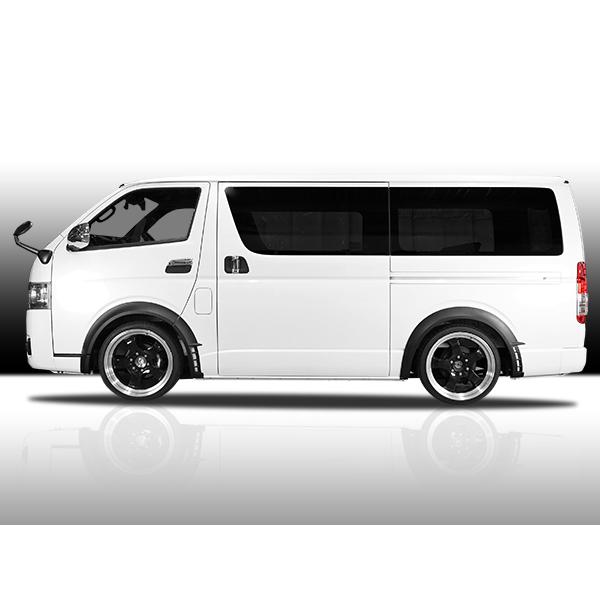 ハイエース オーバーフェンダー エアロディフューザータイプ ABS製 8P