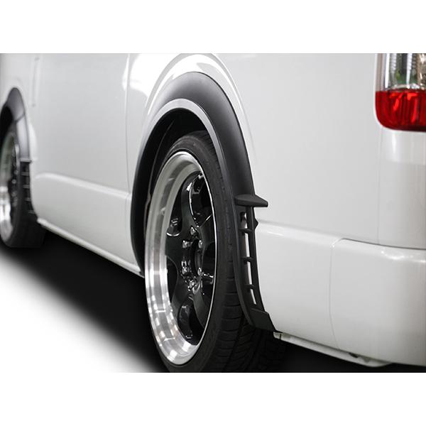 ハイエース オーバーフェンダー エアロディフューザータイプ ABS製 8P