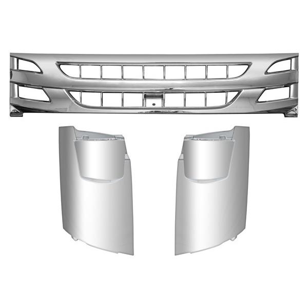 いすゞ（ISUZU） 07 エルフ 後期型 標準キャブ用 メッキ フロント