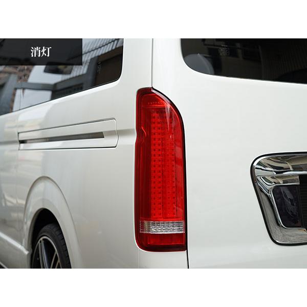 ハイエース　テールランプ レッド 2個セット アウトレット テールランプ ブレーキランプ ウインカーランプ