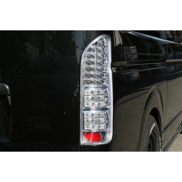 ハイエース 200系 フルLED オールクロームインナー クリアレンズ LED 