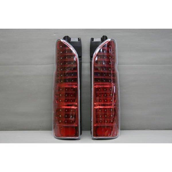 ハイエース 200系 フルLED オールレッドインナー クリアレンズ LED 
