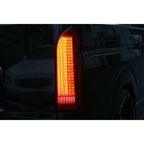 200系ハイエース　LEDテールランプ　レッド 200系ハイエース VALENTI LEDテールランプ REVO Type2 ハーフレッド