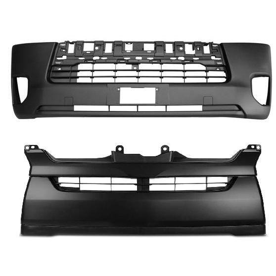 ハイエース 200系 7型 8型 ワイド フェイス キット バンパー LEDヘッド