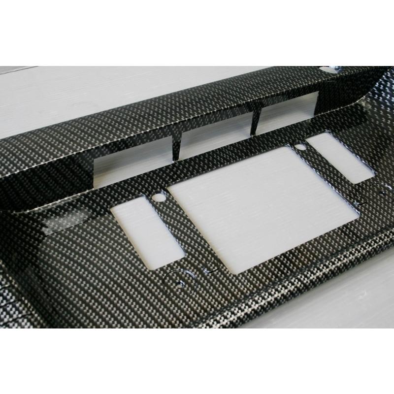 ハイエース 200系 リアゲートナンバーガーニッシュ 綾織カーボン