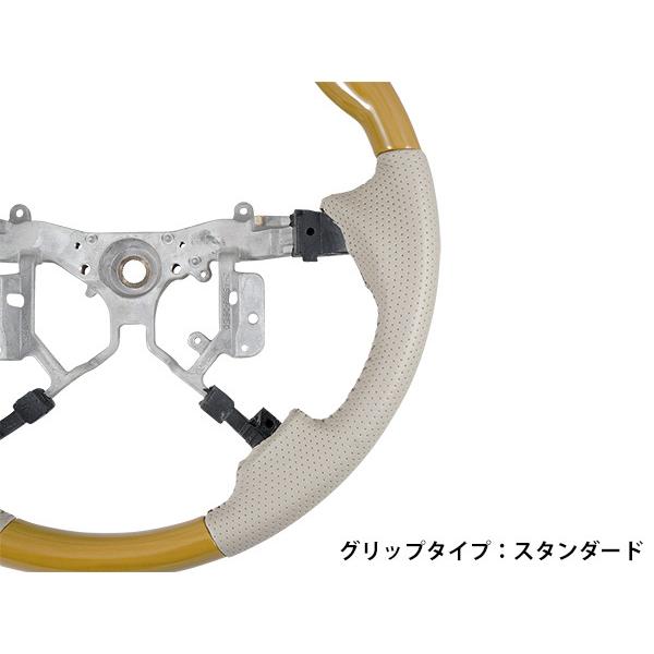エスティマ 50系 ACR50 GSR50系 ステアリング シフトノブ 黄木目調