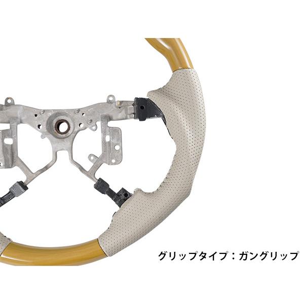 エスティマ 50系 ACR50 GSR50系 ステアリング シフトノブ 黄木目調