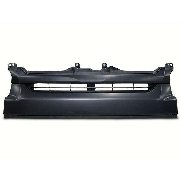200系　ハイエース　ワイド　グリル　ブラックメッキ仕様　4型以降 ハイエース 200系 4型 ワイド マットブラックグリル : トライ