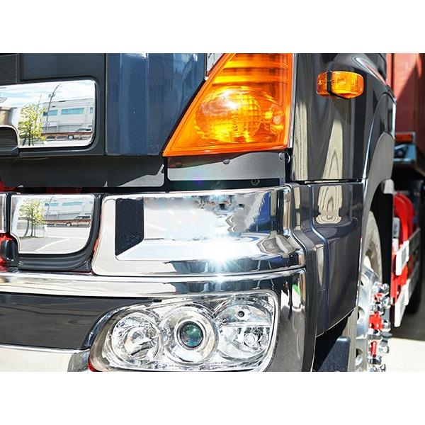 日野自動車 プロフィア メッキ バンパー エクステンション 左右 交換