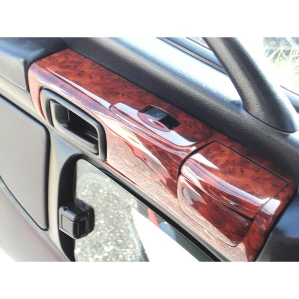 日野自動車 レンジャープロ インテリアパネル 8P 茶木目調 貼付タイプ