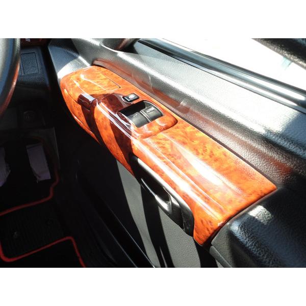 日野自動車 レンジャープロ インテリアパネル 8P 茶木目調 貼付タイプ