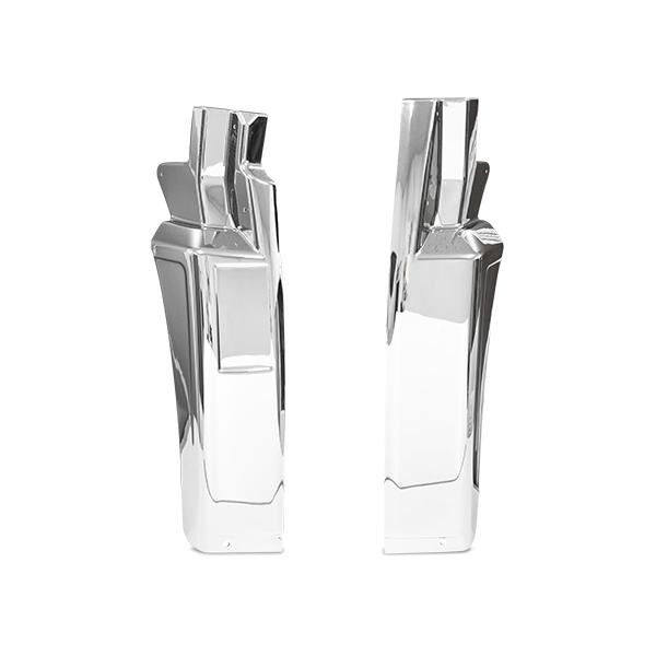 ひ*)様 UDトラックス　メッキパーツ UDトラックス クオン メッキ マッドガード カバー 泥除け 左右 貼付