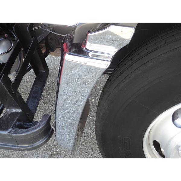 日野自動車 レンジャー メッキ マッドガード カバー 左右 貼付けタイプ