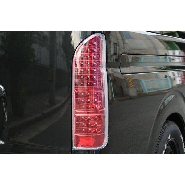ハイエース 200系 フルLED オールレッドインナー LEDテールランプ