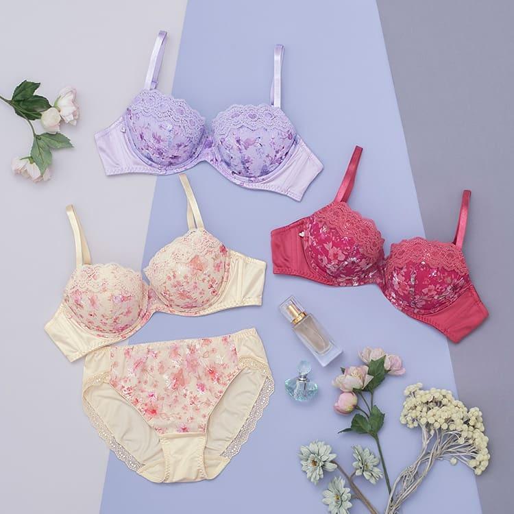 クーポン対象 アモスタイル Amostyle 夢みるブラ ライト ブラ ショーツセット シークレットガーデン B C Dカップ Amst1366 Whu Hikini Jx トリンプ Paypayモール店 通販 Paypayモール