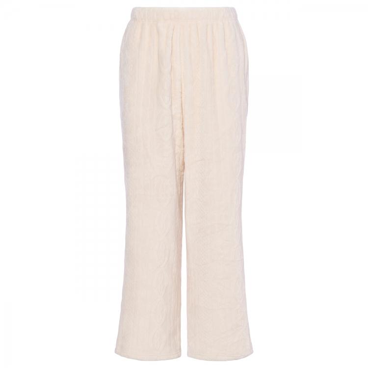 アモスタイル AMOSTYLE（アモスタイル） ケーブル柄フリースボトムAMSTNW02 BTM35 JX