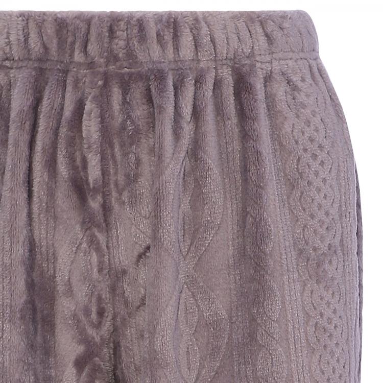 AMOSTYLE（アモスタイル） ケーブル柄フリースボトムAMSTNW02 BTM35 JX