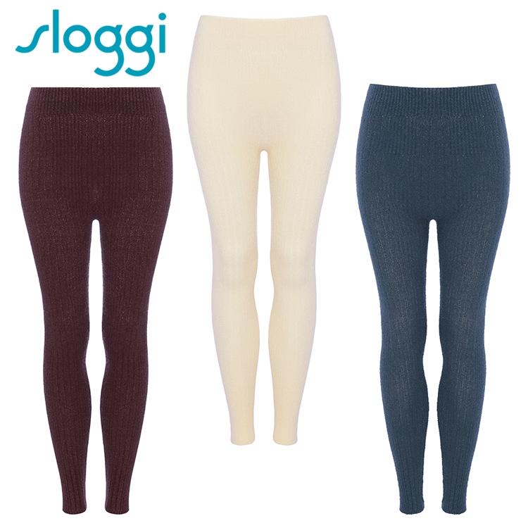 Triumph（トリンプ） スロギー ニットリブ編み 9分丈ニットパンツ(M-L