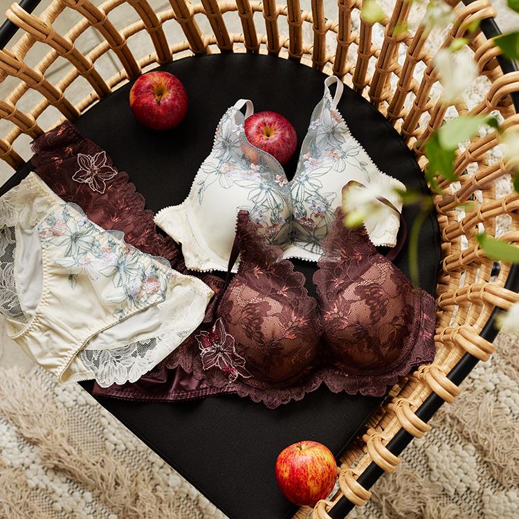 AMOSTYLE（アモスタイル） 夢みるブラ DeepV ブラジャー1 アップル