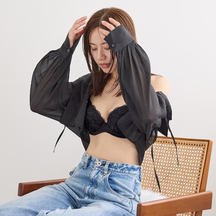 AMOSTYLE（アモスタイル） 夢みるブラ ライト ブラジャー フローラル