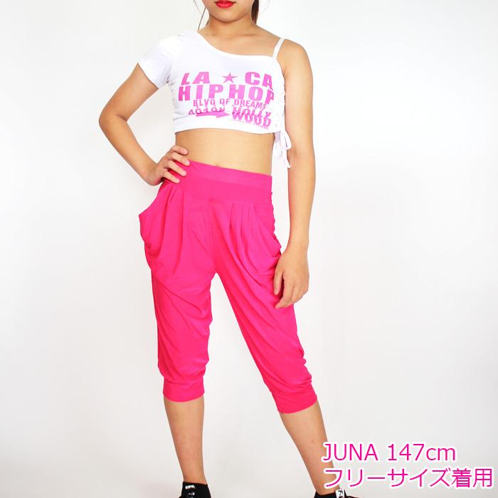 キッズダンス衣装 薄い軽い涼しい 7分丈 ダンスパンツ キッズ ジュニア