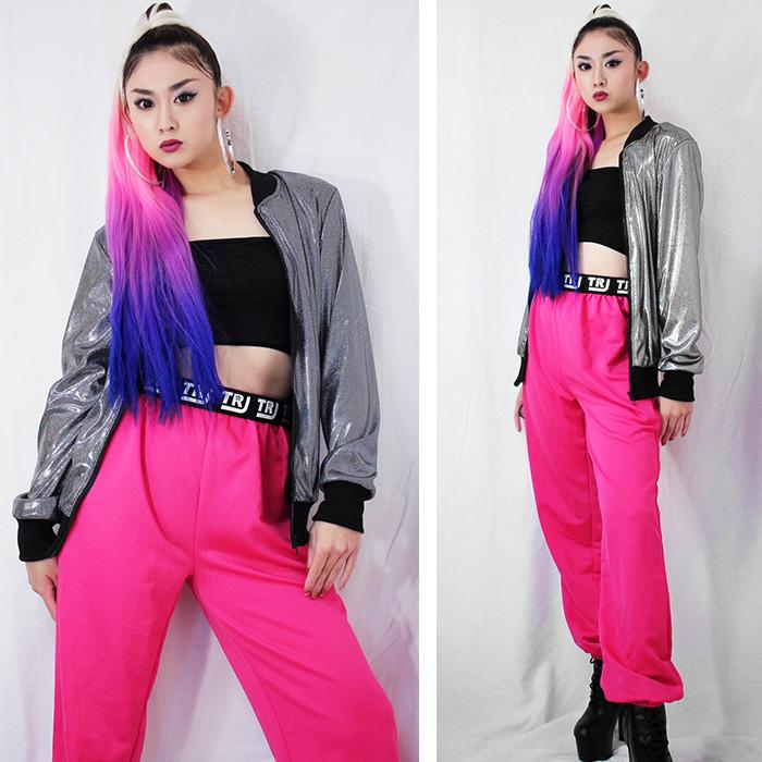 ウエスト ロゴゴム ダンスパンツ 9カラー カラーパンツ カラパン