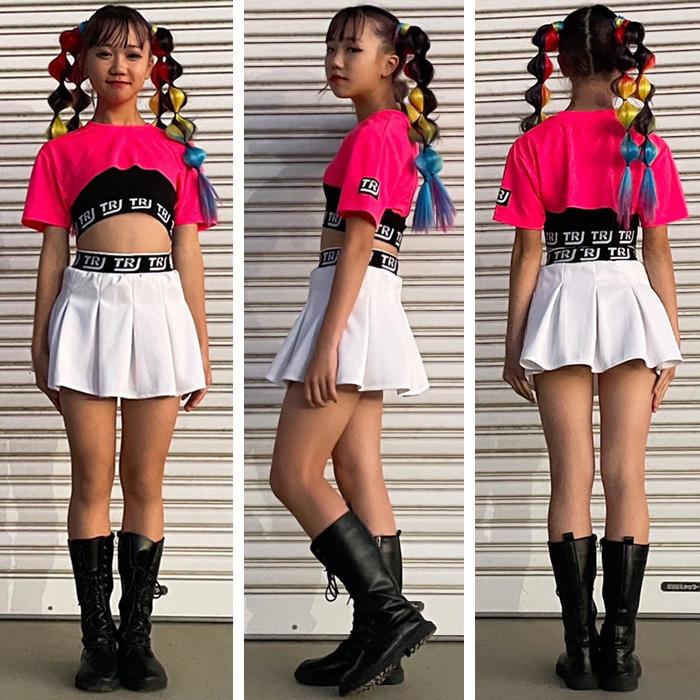 キッズダンス衣装 ミニスカート プリーツスカート 女の子 子供服